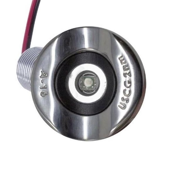 Taco TACO-F38-6610G LED Navigation Light with Surface Mount - 1.375 in. Dia. - 316 Stainless Steel
