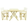 Phat Tommy Foldable 3 Piece Square Patio Bistro Set