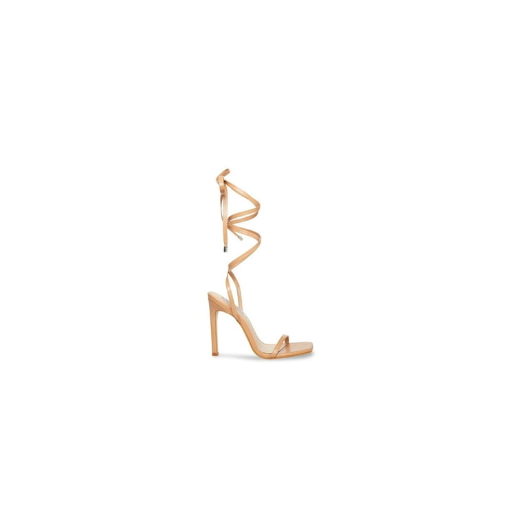 【センスUP】Steve Madden GENIE サンダル Steve Madden Uplift Natural Leather Strappy Open Toe Tie Up