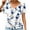 #22-Floral, variant on Rvkxad Womens Summer Blouses Dressy Casual Raglan Short Sleeve V Neck Shirts Floral Print Ruched Blouses Casual Basic Business Tees Tops Gifts for Older Women S