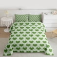 thumbnail image 2 of Homewish Boys Girls Green Love Heart 3 Pieces Queen Comforter Set,Dreamy Princess Ultra Soft Bedding Sets,Happy Valentine's Day Bedding Comforter Set Breathable,Lightweight Room Decor,Reversible, 2 of 8
