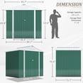 thumbnail image 7 of Devoko 6×8 ft.Patio Metal Shed, Lockable Garden Shed for Outdoor Backyard Patio Storage, 7 of 7