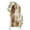 Brown,Beige,White, variant on Burnt Orange Arch Backdrop Cover 5FT, Vintage Modern Oil Painting Abstract Spandex Fitted Stretchy Arch Stand Covers, Round Top Chiara Backdrop Cover for Wedding Party Birthday Baby Shower
