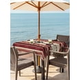 thumbnail image 3 of Outdoor Tablecloth with Umbrella Hole for Patio/Picnic/Party/Camping, Red Beige Boho Waterproof Table Cloth Square Cover Washable, Vintage Abstract Art Ethnic Tribe (60"x 60"), 3 of 8