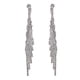 thumbnail image 1 of Pendientes colgantes elegantes y modernos para banquetes de compromiso y fiestas. 9cmx1.2cm, 1 of 9