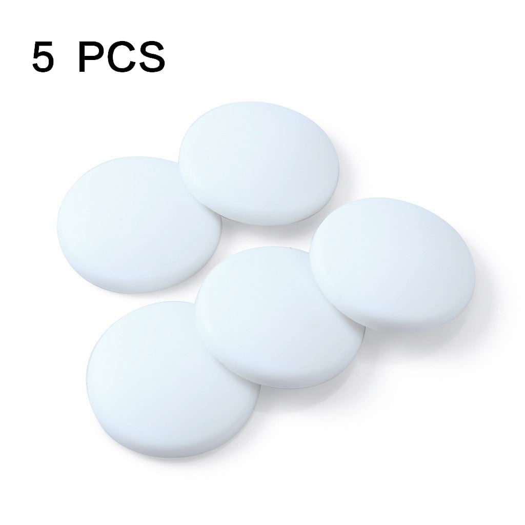 Door Stopper Wall Protector 12 PCS Round Door Handle Bumper with Self Adhesive Silicon Wall Door Stop Pads 1.57 Inches Door Knob Wall Shield Guard White 