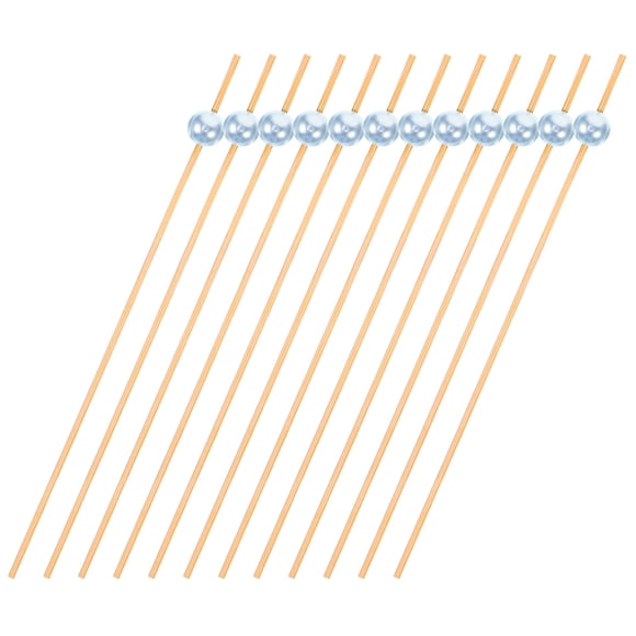 OULII 26Pcs Long Toothpicks for Appetizers and Summer Vacations in Sky-Blue