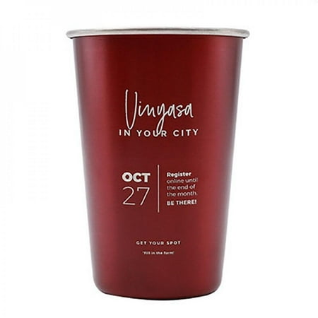 

Promotion!Cold Drink Cup 304 Stainless Steel Cup Beer Coffee Milk Tea Cup Juice Anti-Water Cup 500ml