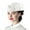 White, variant on Women's Church Hats with Flower Applique Pillbox Fascinator Tea Cap Style