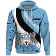 thumbnail image 3 of Sudadera con capucha y cremallera con estampado de bandera de Botsuana para hombre, sudaderas retro con estampado 3D, sudaderas informales de otoño de gran tamaño para niños, jersey con cremallera de, 3 of 4