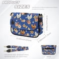 thumbnail image 7 of ZUXONGSY Chicken Flower Print Shoulder Handbag for Women Mini Crossbody Bag Lightweight Satchel with Adjustable Wide Strap for Shopping Working, 7 of 7