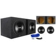 thumbnail image 1 of (2) Rockford Fosgate P3D4-15 15" 2400w Car Subwoofers +Matched Sub Box Enclosure, 1 of 17