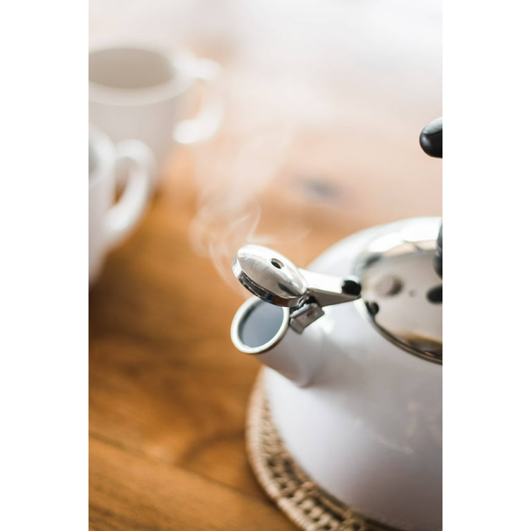 FARBERWARE Porcelain Enamel 2.5 Quart Whistling Tea Kettle
