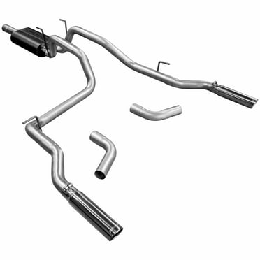 Flowmaster 817603 Force II Cat-Back Exhaust System - 409S Stainless Steel, Single Side Exit, Moderate Sound For 2011-2012 GM 6.2L Trucks