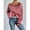 Red, variant on Women Off Shoulder Sweater Long Sleeve Knit Sweater Loose Pullover Jumper Tops