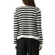 thumbnail image 3 of SWEATER DE PUNTO A RAYAS PARA MUJER INSPIRADO CHIC, CON BOTONES, MANGA LARGA, CÁRDIGAN CASUAL, BLANCO Y NEGRO, 3 of 5