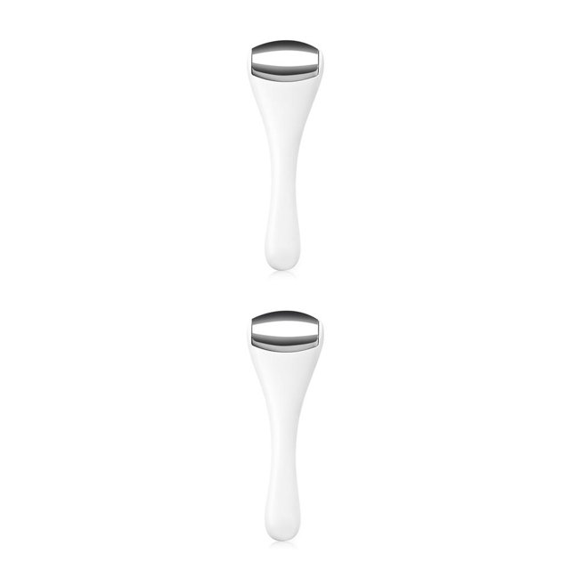 Vogacara Masajeador de crema para ojos, cuidado de la piel, línea fina, introducción de belleza, bolsas aplicadoras faciales, importador de rodillo Weiß 2piezas Vogacara CBP211397
