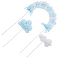 thumbnail image 2 of 21Pcs Cake Decorations Fluffy Balls Cupcake Toppers Dessert Picks Pompom Cake Decorations, 2 of 9