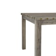 thumbnail image 3 of Vintage 5-Piece Rural Log Wood Counter Height Dining Room Set Square Table Cushioned Chair-Morden Fort, 3 of 9