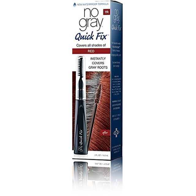 No Gray Quick Fix Retoque instantáneo para raíces grises (juego de 1 rojo)
