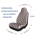 thumbnail image 5 of Cauagu Poodle Dog Print Car Seat Covers,Universal Automotive Seat Covers Car Seat Protectors Easy to Install Car Cover Car Accessories Auto rucks Van & SUV-1, 5 of 9