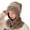 Khaki, variant on Scarf for Women Fashion Accessories Women Winter Slouchy Knit Warm Hats Wool Cap Scarf Integrated Pullover Cap Cute Parent Child Knitted Hat