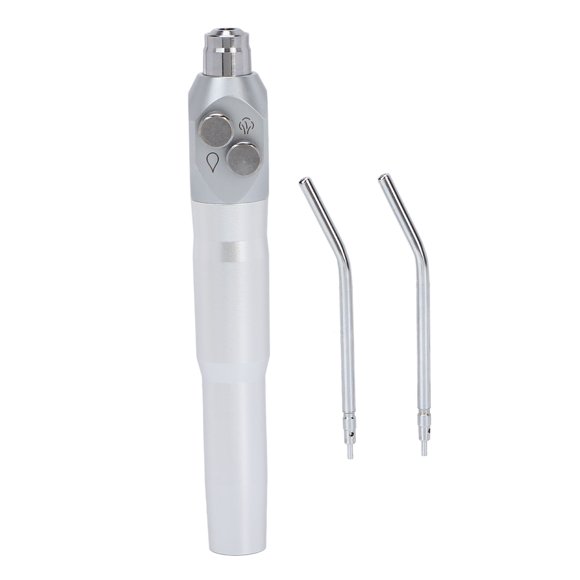 Jeringa de agua y aire de 3 vías de aleación de aluminio con 2 boquillas y pulverizador dental resistente a la corrosión.
