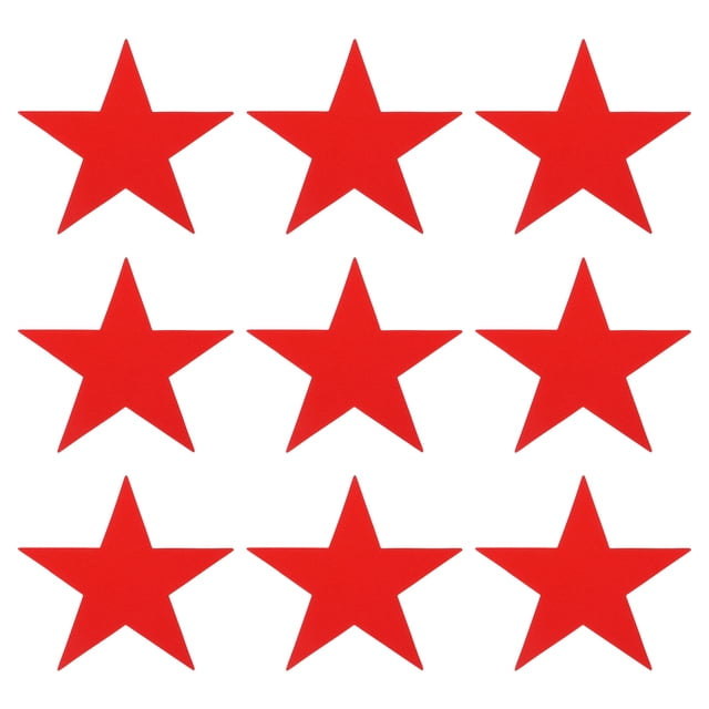 Estrella Recortes Papel Cinco Estrella Confeti Adornos para Cumpleaños Fiesta Aula Boda Boletín Tablero Pared Decoraciones 5.3 Pulgadas, (Rojo) Paquete de 100