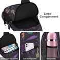 thumbnail image 4 of Sling Backpack,Psychedelic Halloween Pattern Sling Bag with Water Bottle Holder,Waterproof Sling Bag for Men/Women with Headphone Jack for Hiking,Travel, 4 of 6