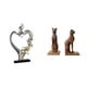 thumbnail image 1 of Estatua de pareja besándose, figura de resina, sujetalibros, escultura de gato, adorno de mesa, diseño abstracto creativo, adecuado para regalar,, 1 of 8