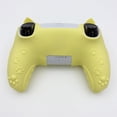 thumbnail image 3 of Cat Ear Silicone Cover Set for PS5 Controller with 1 Touchpad Sticker and 2 Thumb Grip Caps, Yellow, 3 of 3