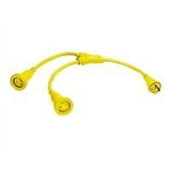 Hubbell Twist-Lock - Power adapter - yellow