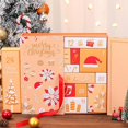 thumbnail image 6 of nTRIUQJ 2024 Christmas DIY Advent Calendar Set Empty 24 Days Make Your Own Holiday Countdown Calendar For Kids Activity Yellow, 6 of 9