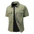 thumbnail image 1 of Men's Casual Button Up Shirt for Everyday Wear Comfortable Work Attire Ideal Spring Summer Versatile Outfit, 1 of 7