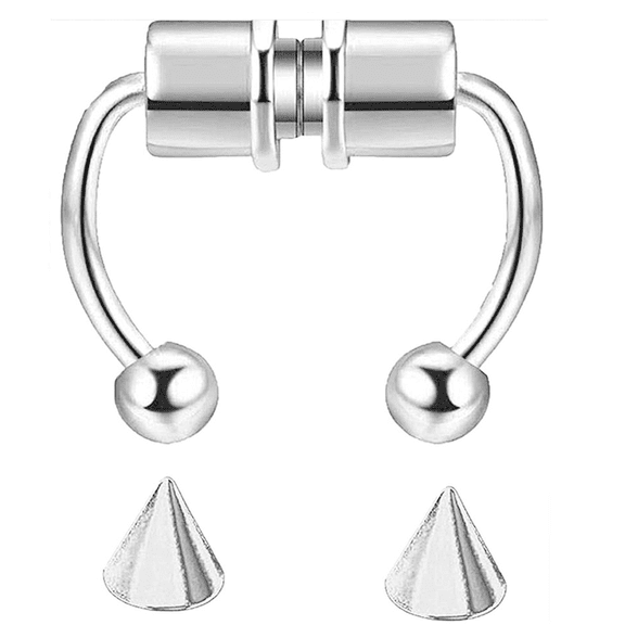 DESIGNICE Nose Ring,Perfect Gift for Loved Ones Nose Jewelry,Lightweight for All-Day Comfort Design Nose Hoop,Steel