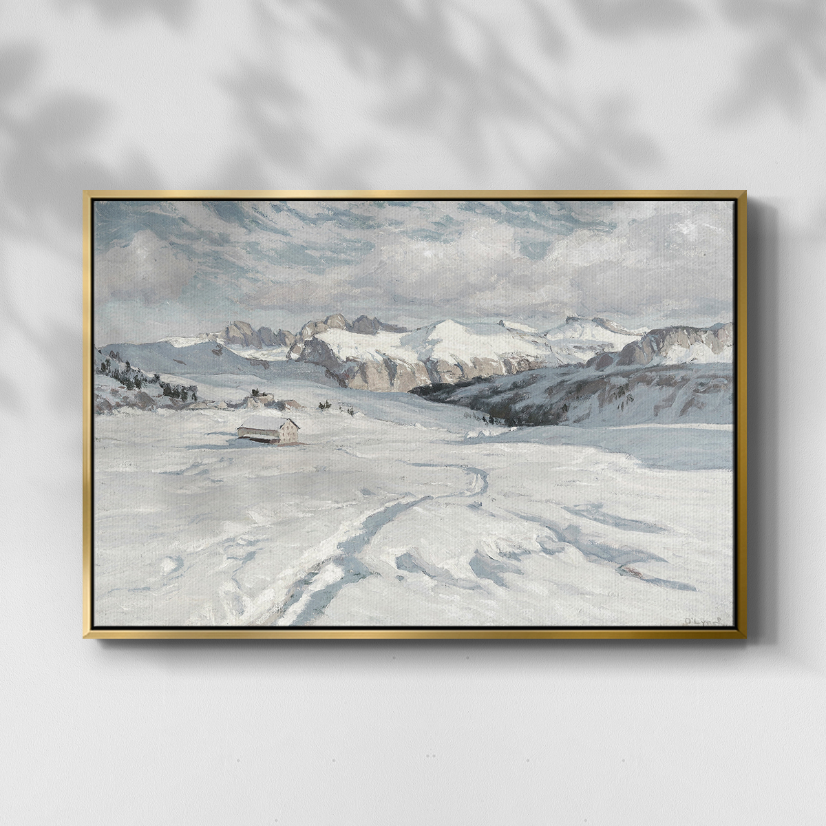 Vintage Landscape-CCLXVIII By Wexford Home Framed in Gold Wood Gallery Wrapped Canvas 17 in. x 25 in.
