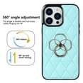 thumbnail image 7 of Case for iPhone 15 Pro Max,Decase PU Leather Shockproof Case Business Vintage Elegant Protective Back Phone Shell With Ring Kickstand Holder,for iPhone 15 Pro Max - mint, 7 of 7