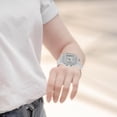 thumbnail image 3 of Reloj De Cuarzo Para Mujer, Reloj De Diamantes De Imitación De Cuarzo Cuadrado Con Hora Precisa Para La Vida Diaria, 3 of 7