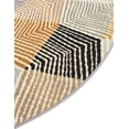 thumbnail image 3 of Unique Loom Outdoor Modern Collection Area Rug - Strata (3' 1" Round Gray/Ivory), 3 of 9