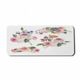 thumbnail image 1 of Rose Computer Mouse Pad, Vintage Floral Bouquets with English Roses Wildflowers Botanical Natural Summer Time, Rectangle Non-Slip Rubber Mousepad X-Large, 35" x 15", Multicolor, by Ambesonne, 1 of 2