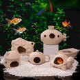 thumbnail image 1 of LiMimmuu Fish Shelter Ceramic Aquarium Decorations Fish Shelter Exquisite Durable Unique Shape Ceramic Aquarium Ornament, 1 of 7