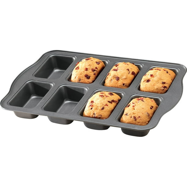 Non-Stick Mini Loaf Baking Pan, 8-Well Bakeware - Walmart.com - Walmart.com