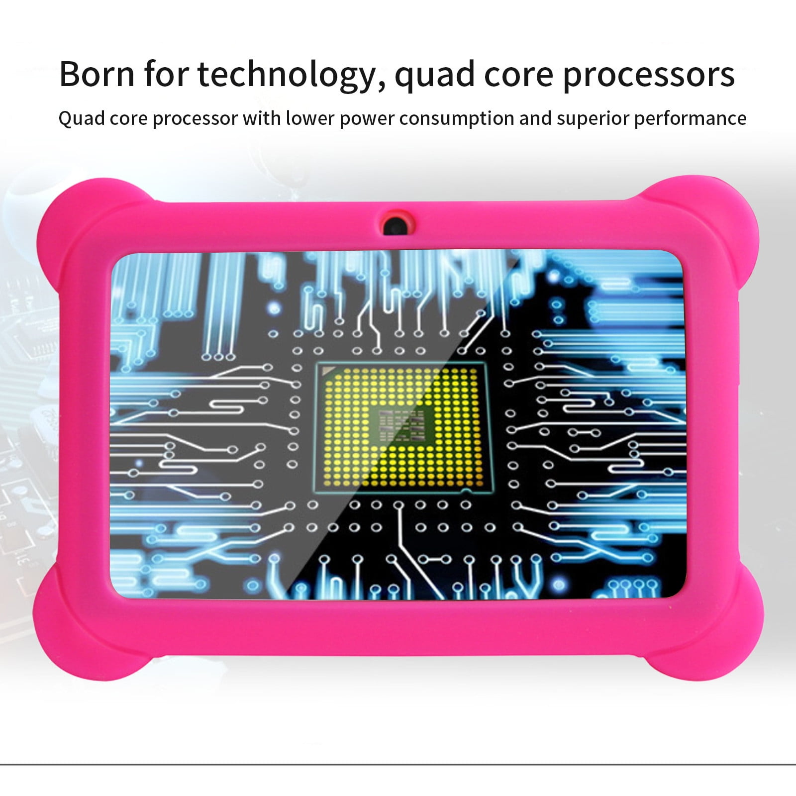 PPgejGEK 7-inch Children's Tablet Computer android Tablets Children's Early Education Learning Machine Parent-child Gift Machine Christmas Gift Built-in Cameras Festival Gift