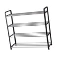 thumbnail image 3 of Estante para zapatos Organizador de estante para almacenamiento de zapatos de múltiples capas Soporte de acero de metal para el hogar, 4 capas largas Yuarrent HA003465-03, 3 of 7