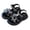 Black, variant on Purcolt Girls Sparkly Butterfly Sandals, Rhinestone & Pearls Open Toe Wedding Party Dress Shoes for Toddler Little Kids Big Kids