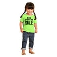 thumbnail image 3 of Big Sister Rule Older Sis Family Love Youth T Shirt Tee Girls Infant Toddler Brisco Brands 24M, 3 of 5