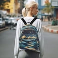 thumbnail image 7 of FORMRS Mini Backpack Purse for Women Travel Daypack Casual Shoulder Bag, Dark Mountains, 7 of 7