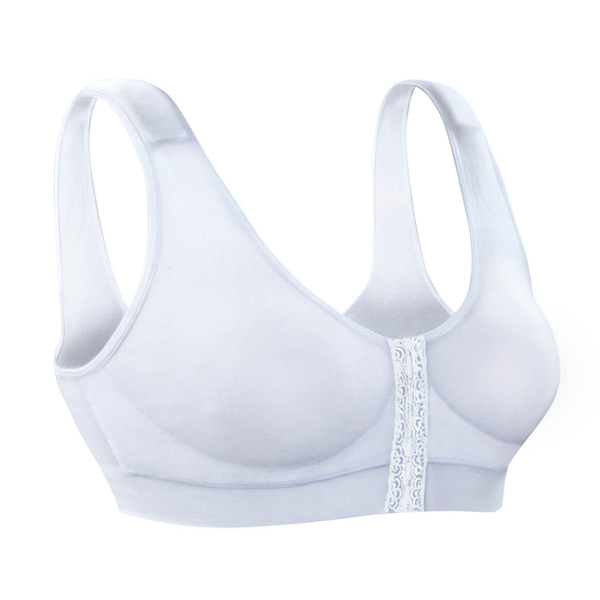 Seamless Front Hook Comfort Bra, Size 34 White - Walmart.com