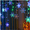 Multicolor, variant on Christmas Snowflake Window Curtain String Lights, 3 Pack 96LED Fairy Light Plug in for Indoor Outdoor Decorations for Bedroom Party Patio Room Garden Home Xmas Tree Decorations (Multicolor)