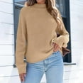 thumbnail image 4 of IMENGL Fall turtleneck sweaters loose long sleeve, Yellow M, Size M-2XL, 4 of 7